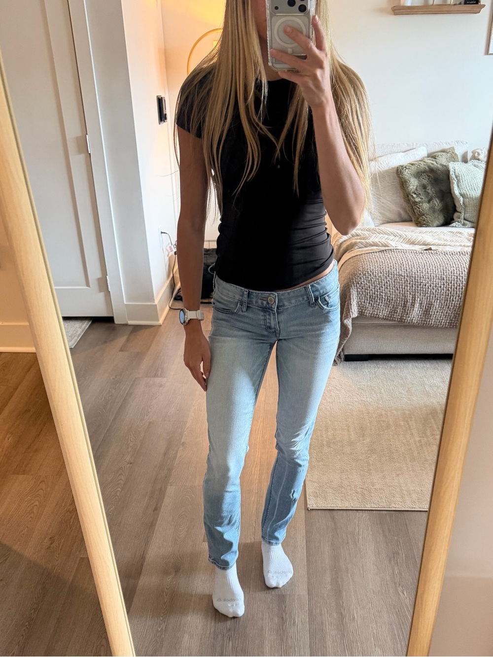 Express Light Blue Skinny Jeans